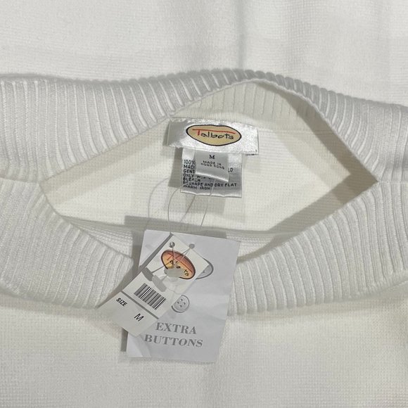 Talbots White Crewneck Sweater - Picture 6 of 6